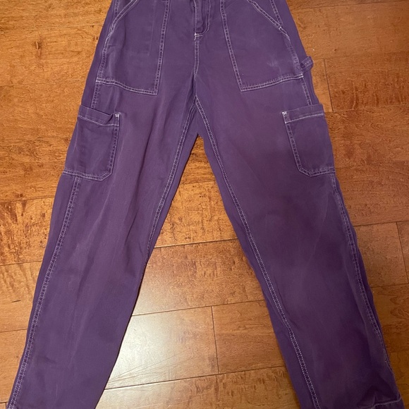 Garage purple cargos/ carpenter pants lots of compliments on them - Picture 2 of 3